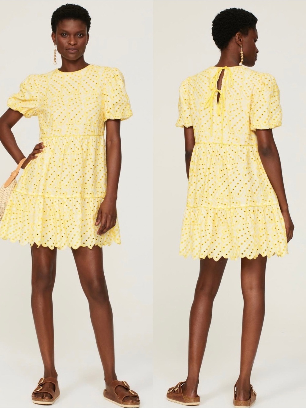 ELLIATT Ambiance Dress Eyelet Mini L